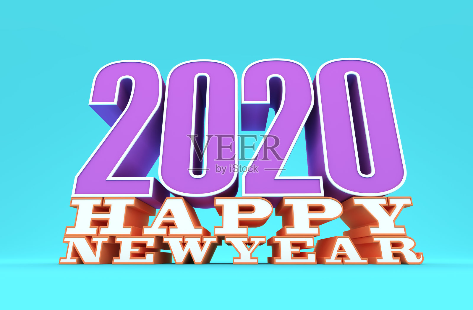 新年2020创意设计概念照片摄影图片