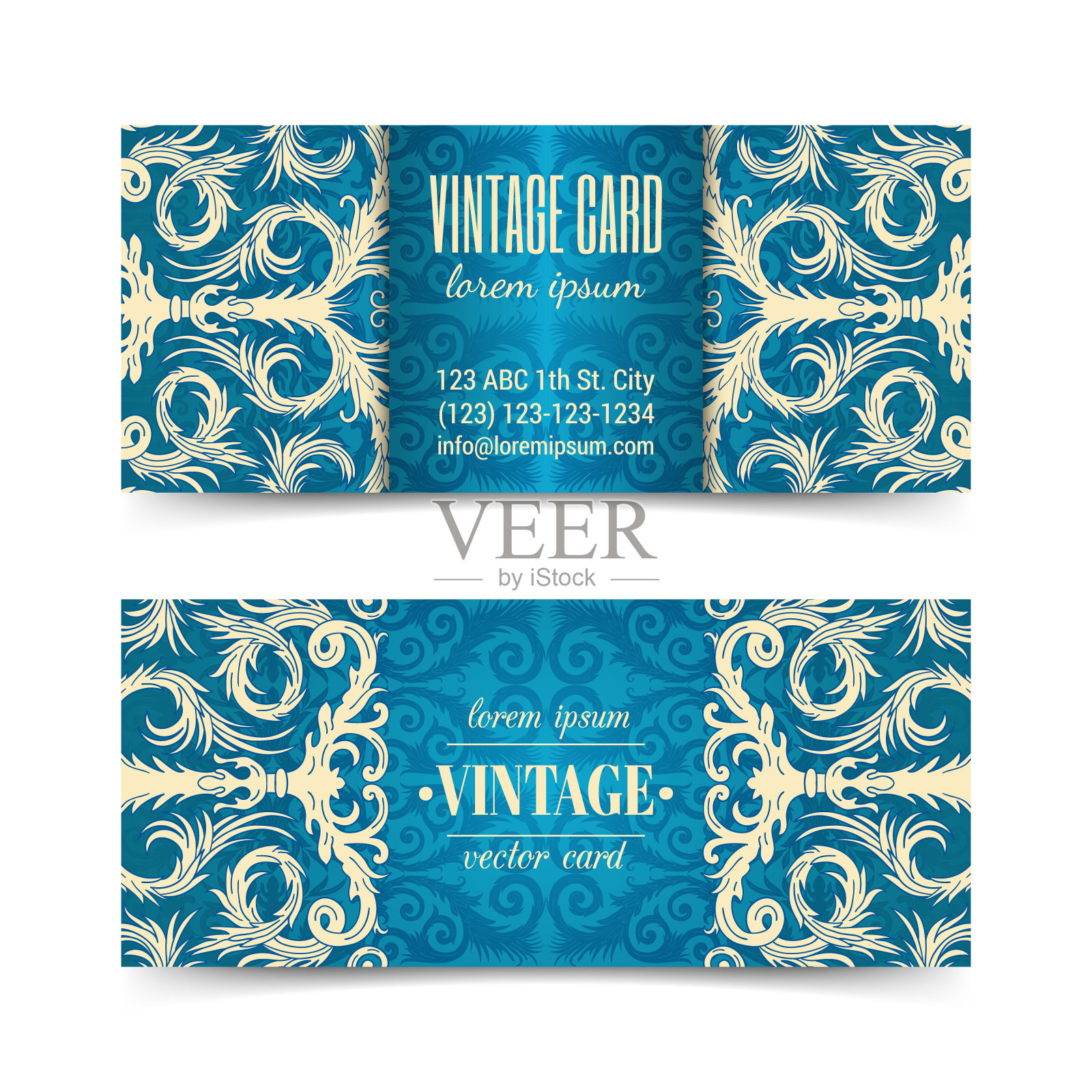 巴洛克风格的传单插画图片素材