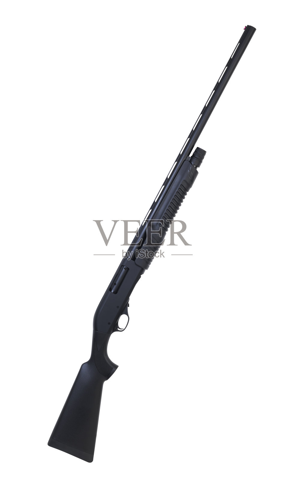 现代螺栓卡宾枪隔离在白色背景照片摄影图片