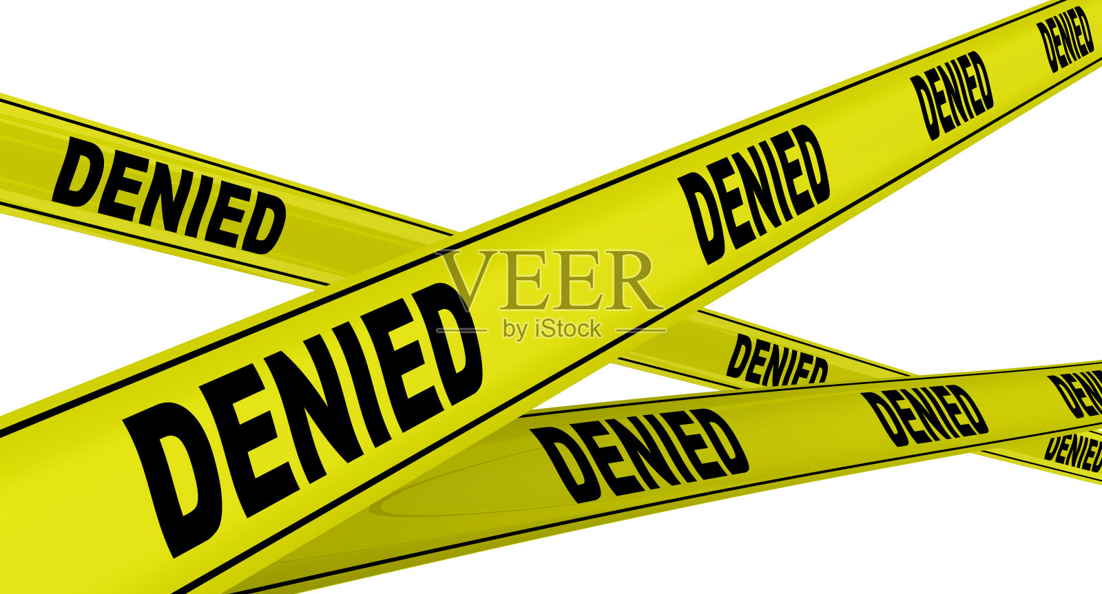否认。黄色警示胶带照片摄影图片