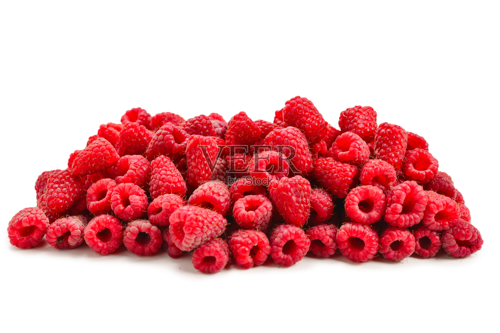 树莓作为背景，俯视图。照片摄影图片