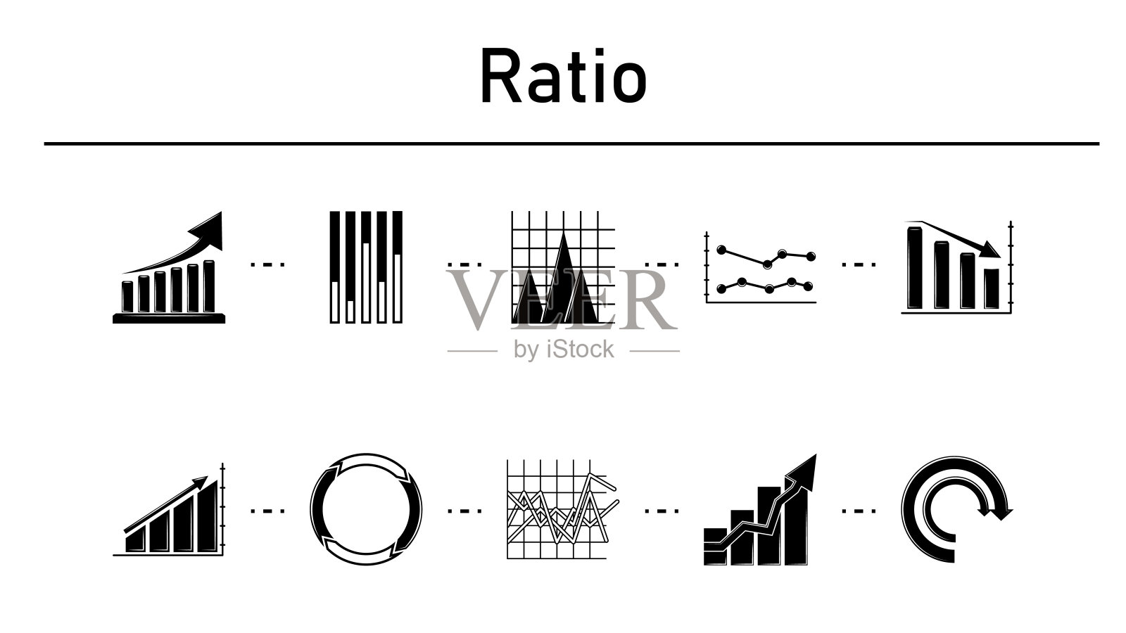 比例简单概念图标集。图标素材