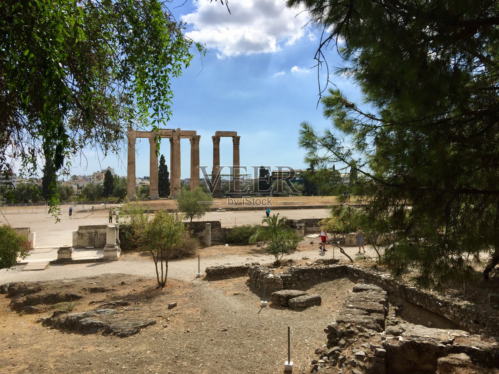 奥林匹亚宙斯神庙照片摄影图片