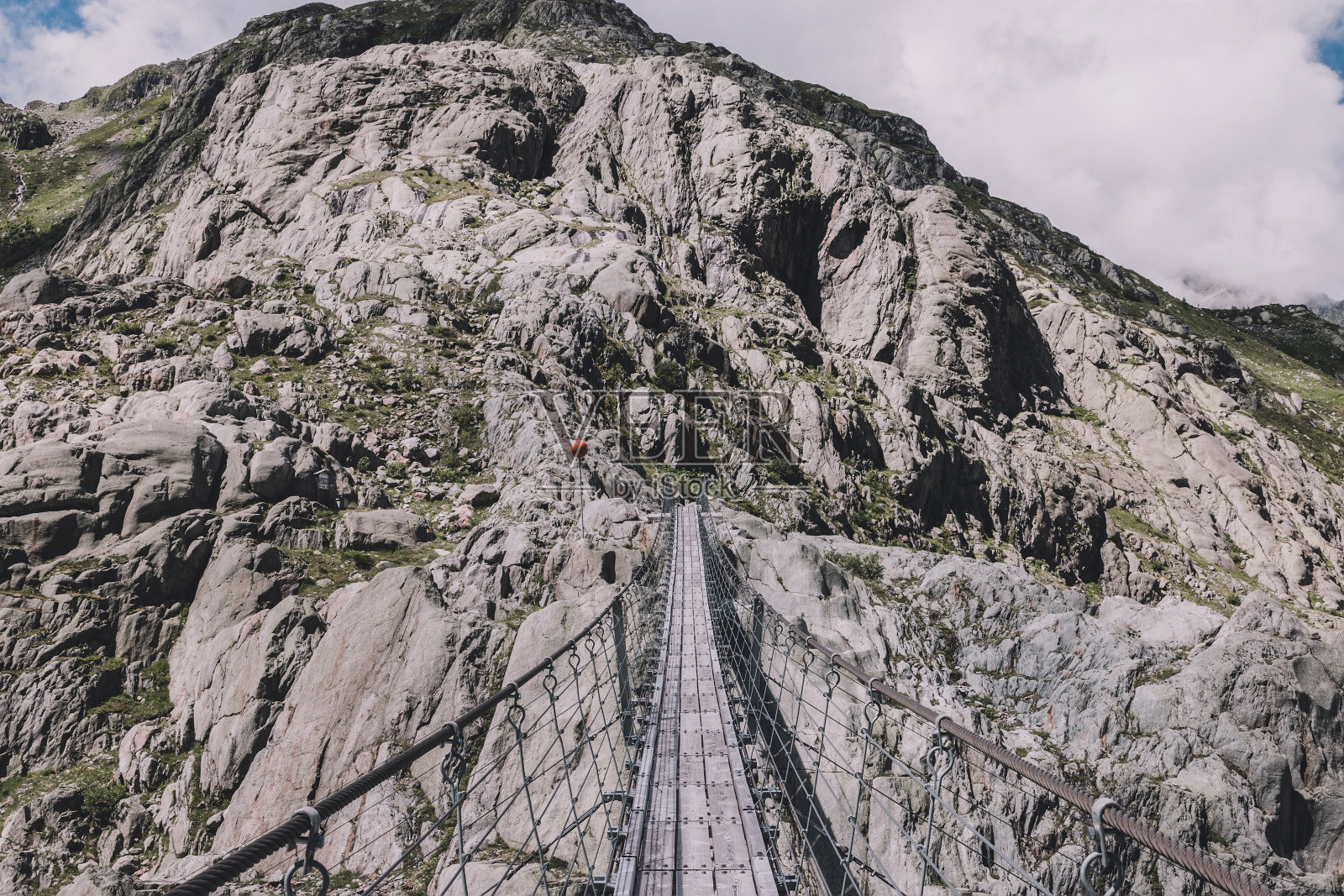 欧洲瑞士国家公园里特里夫特桥的特写照片摄影图片