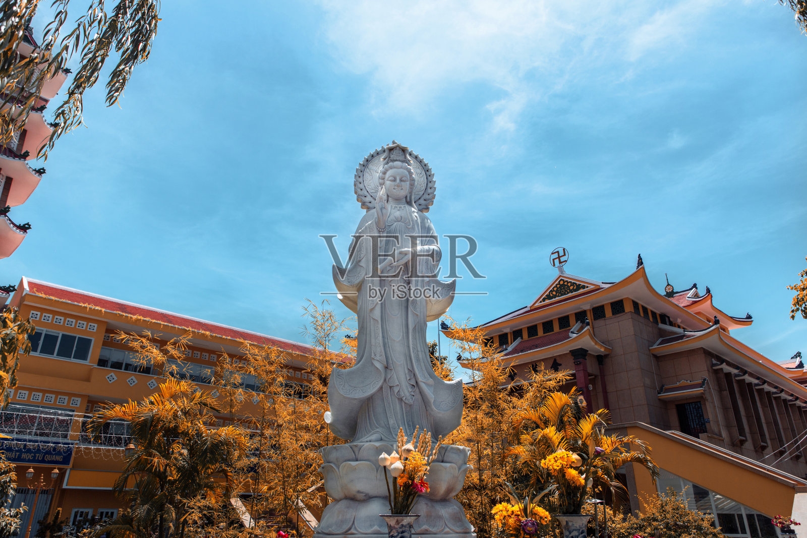 越南胡志明市西贡永兴宝塔寺照片摄影图片