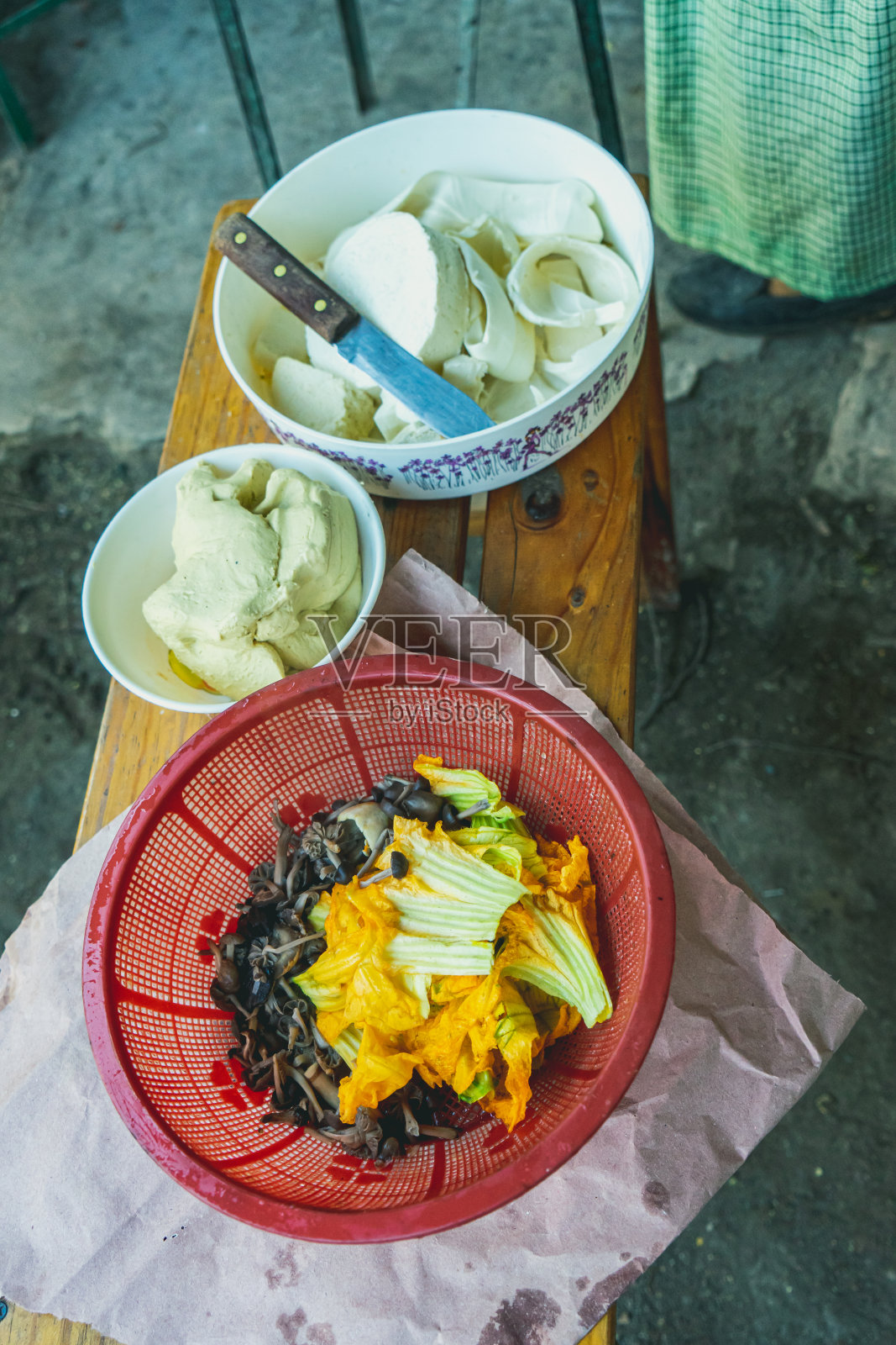 萨波特克墨西哥传统食品准备，瓦哈卡，墨西哥照片摄影图片