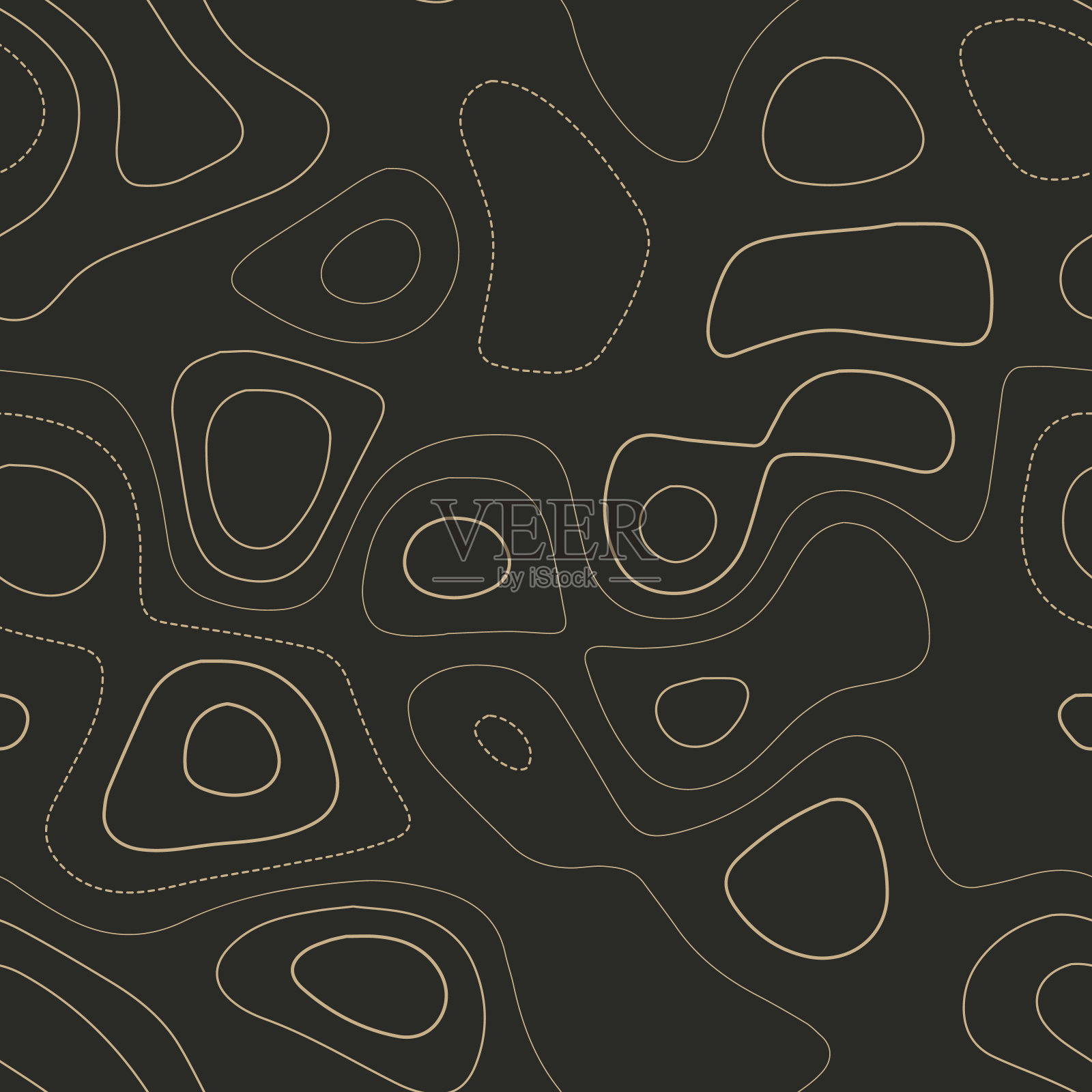 抽象的地形。插画图片素材