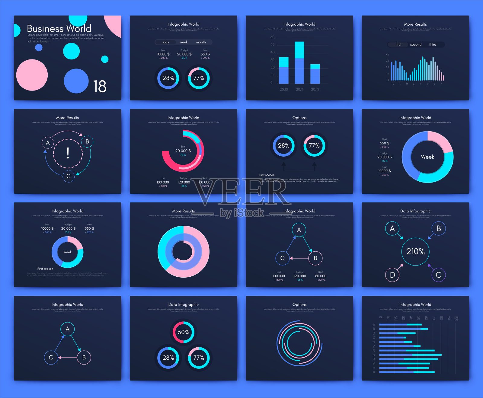 信息图矢量宣传册元素的商业插图插画图片素材