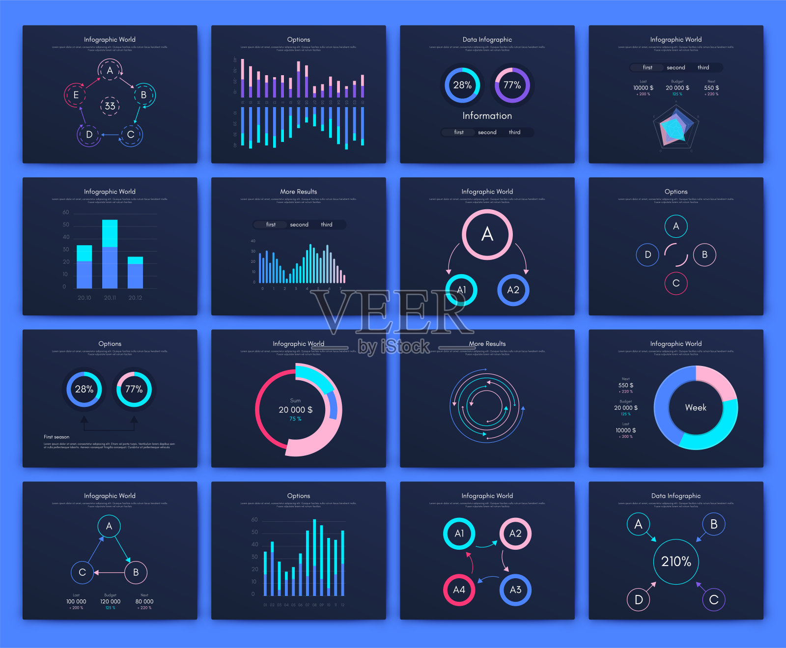 信息图矢量宣传册元素的商业插图插画图片素材