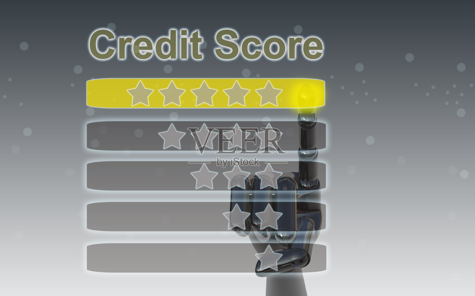 信用分数的概念照片摄影图片