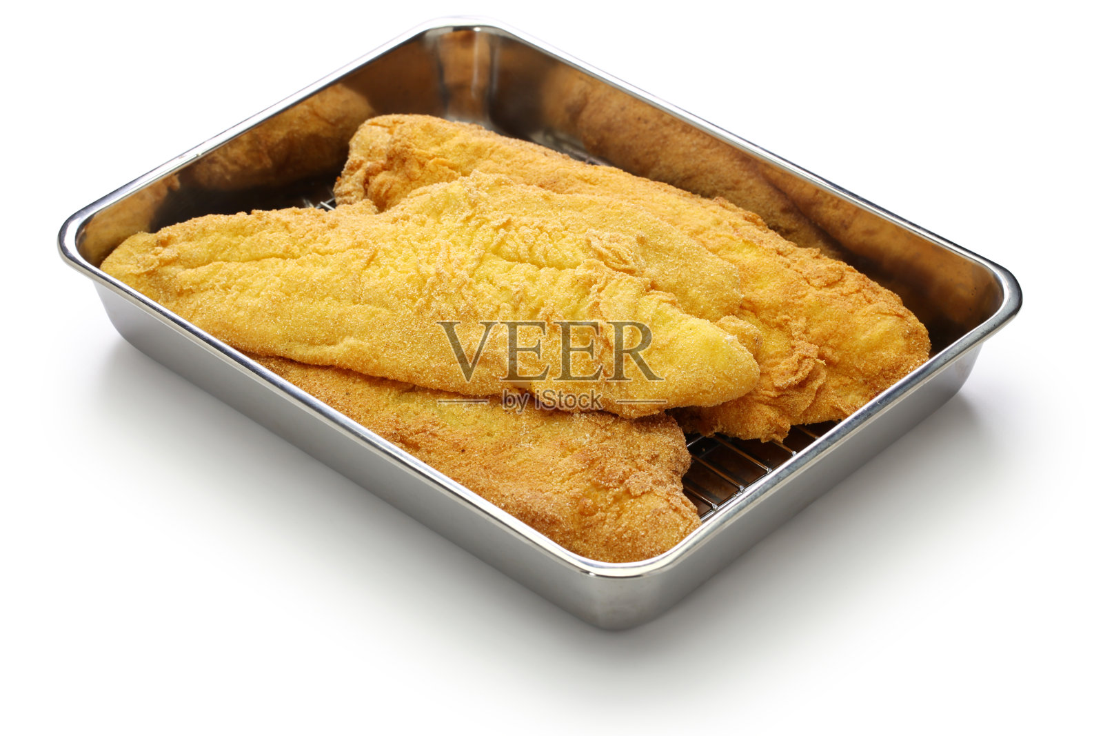 煎鲶鱼照片摄影图片