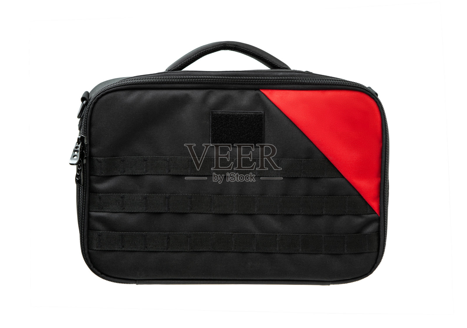 战术包被隔离在白色背景上。照片摄影图片