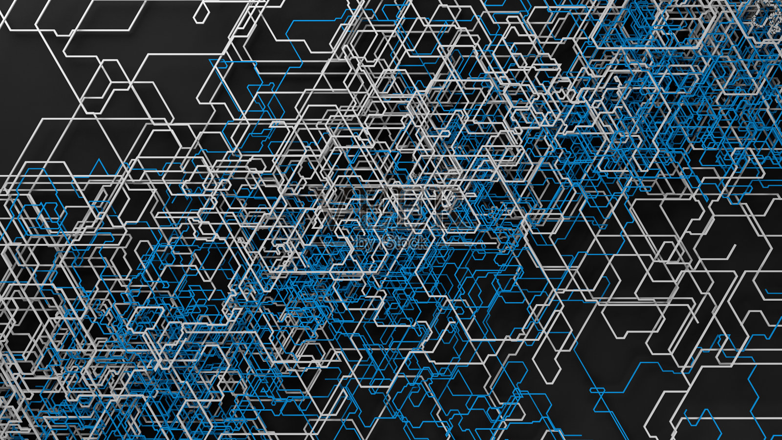 几何背景。混乱的成长线。随机线。照片摄影图片