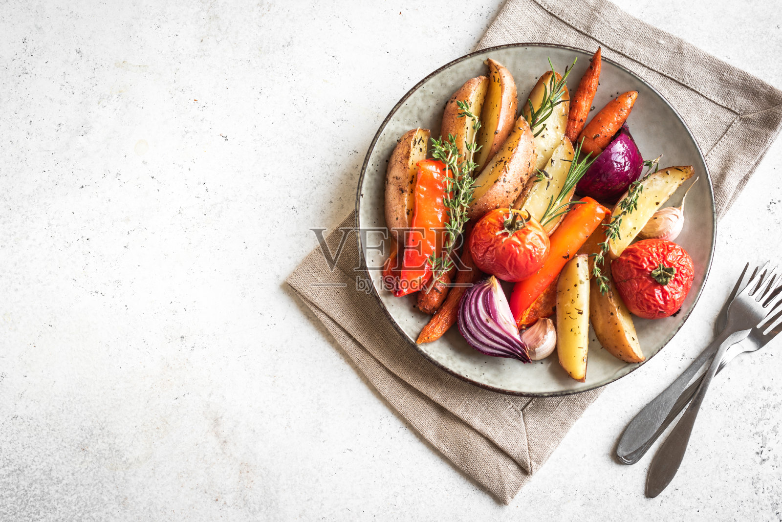 烤时令蔬菜照片摄影图片