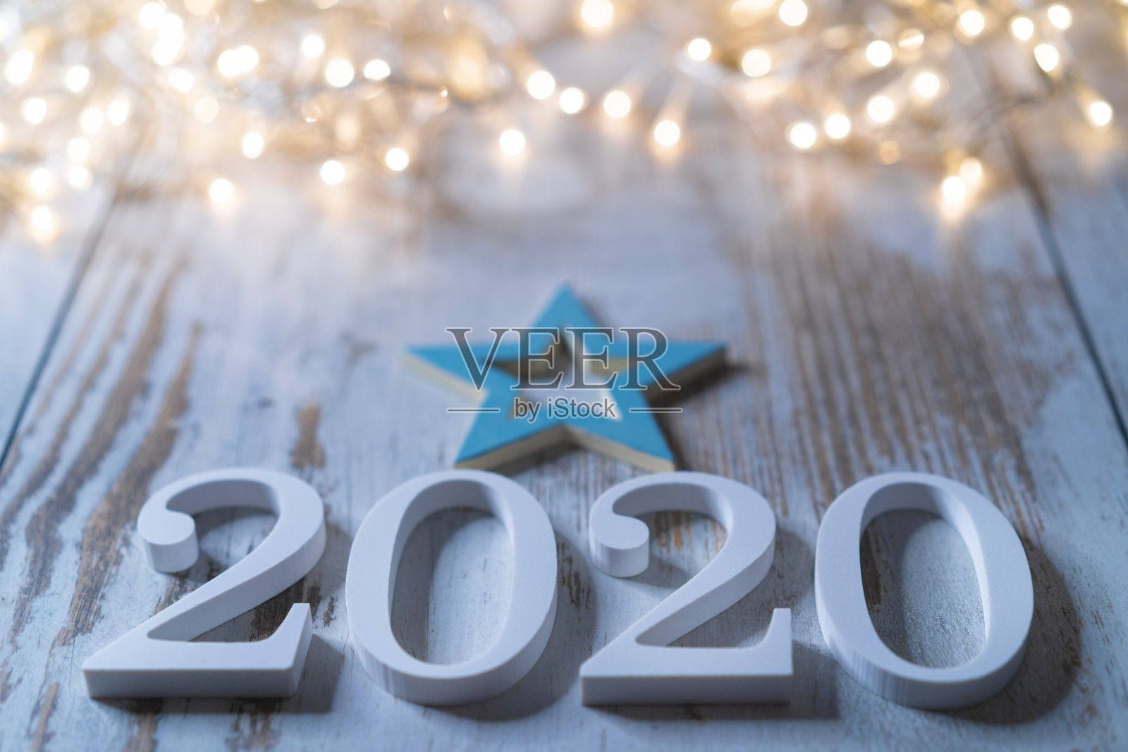 桌上圣诞装饰特写照片摄影图片