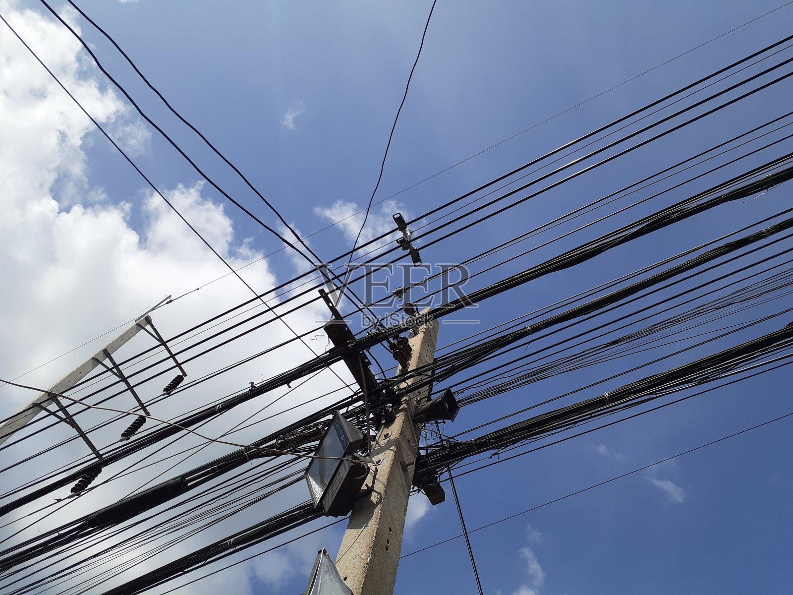 数据和电源线照片摄影图片