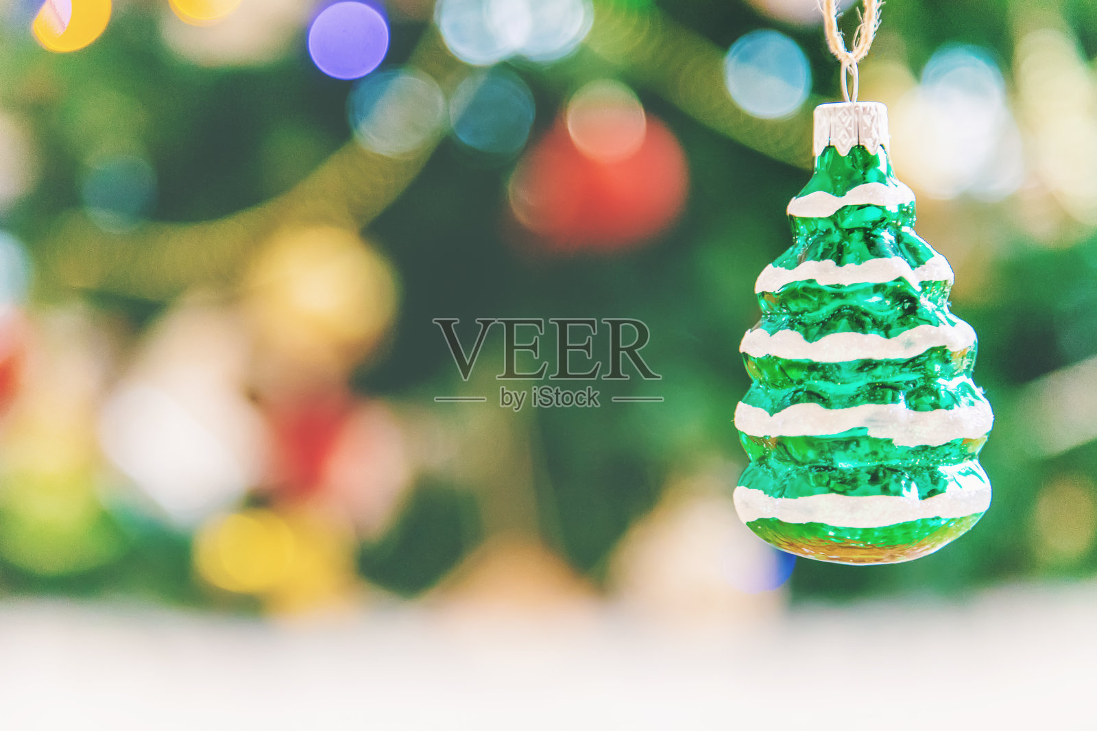 圣诞装饰，新年装饰。有选择性的重点。照片摄影图片