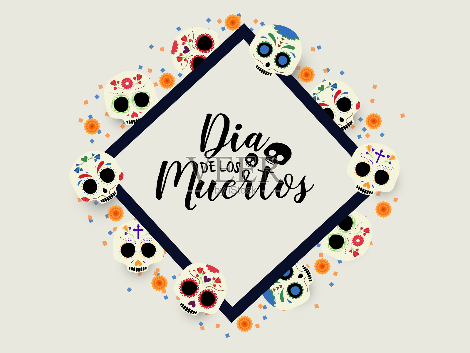 死亡之日，死卡之日设计模板素材