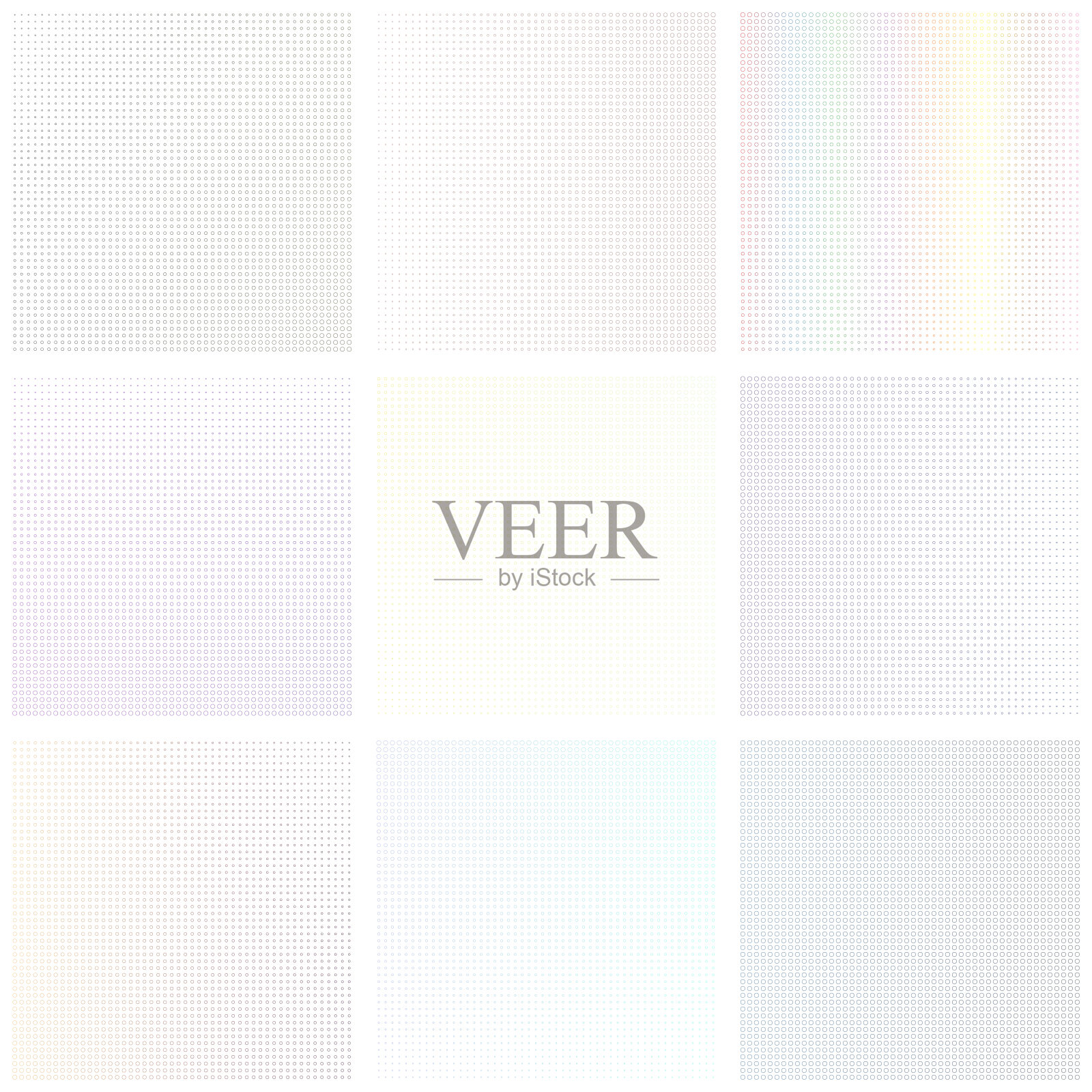 一组几何背景。插画图片素材