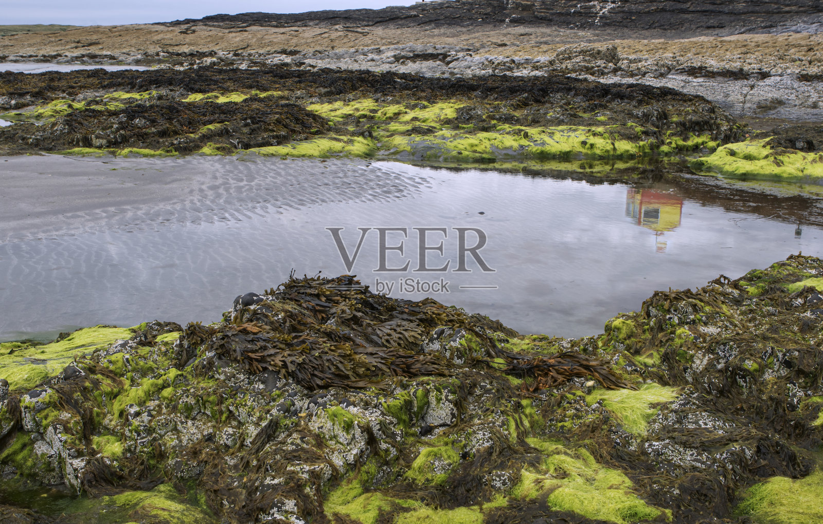 海上多彩的救生员舱照片摄影图片