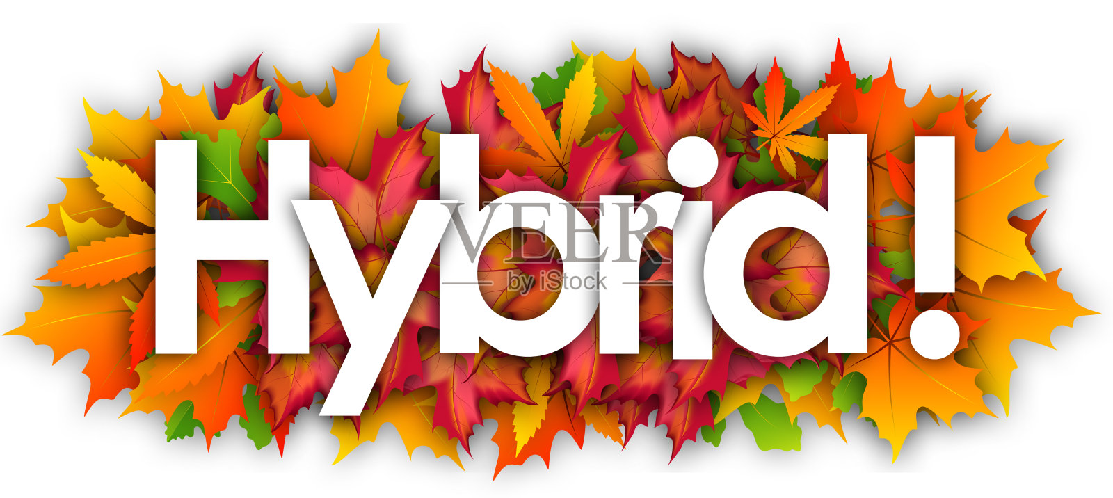 混合动力插画图片素材