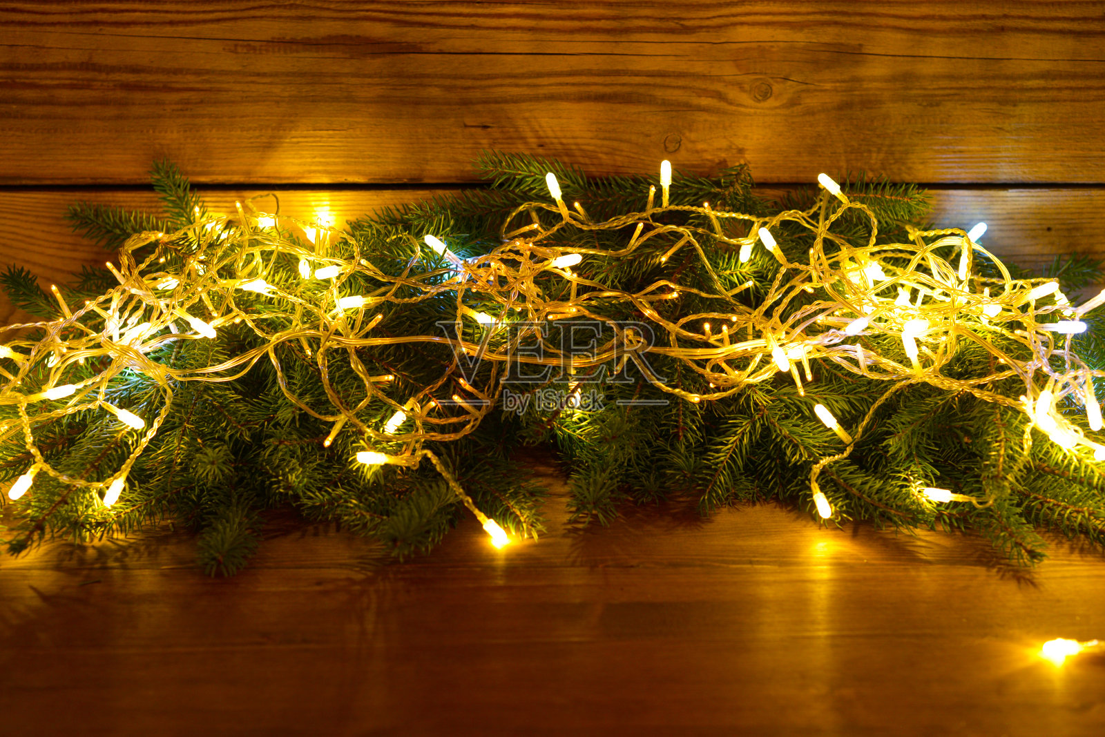 圣诞装饰品及圣诞礼物(木质)照片摄影图片