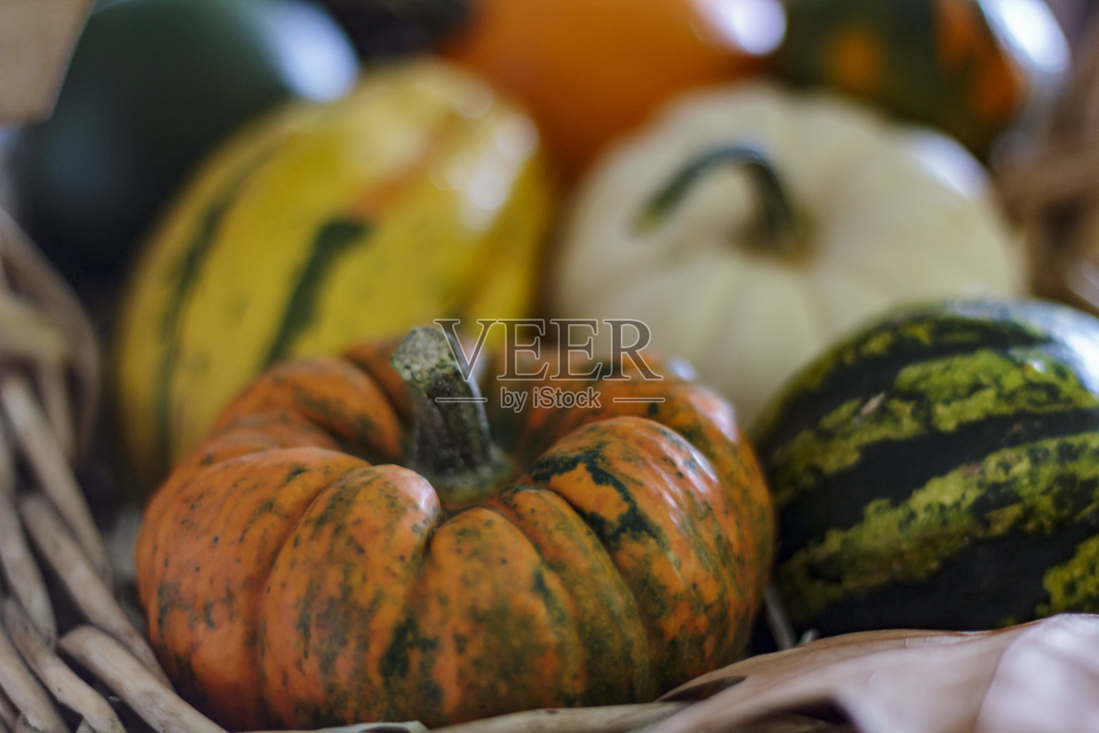 篮子里的南瓜照片摄影图片