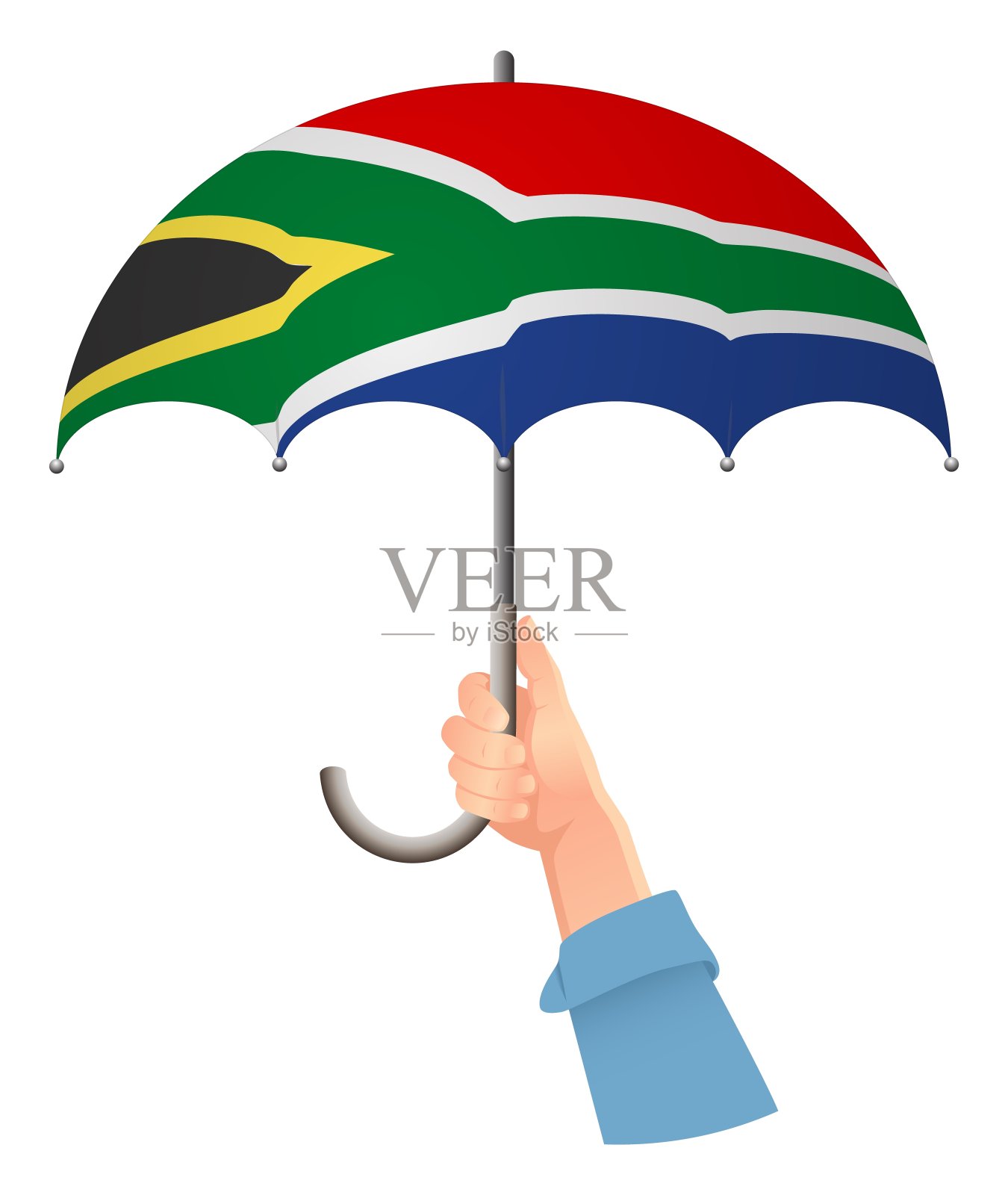 南非国旗伞设计元素图片