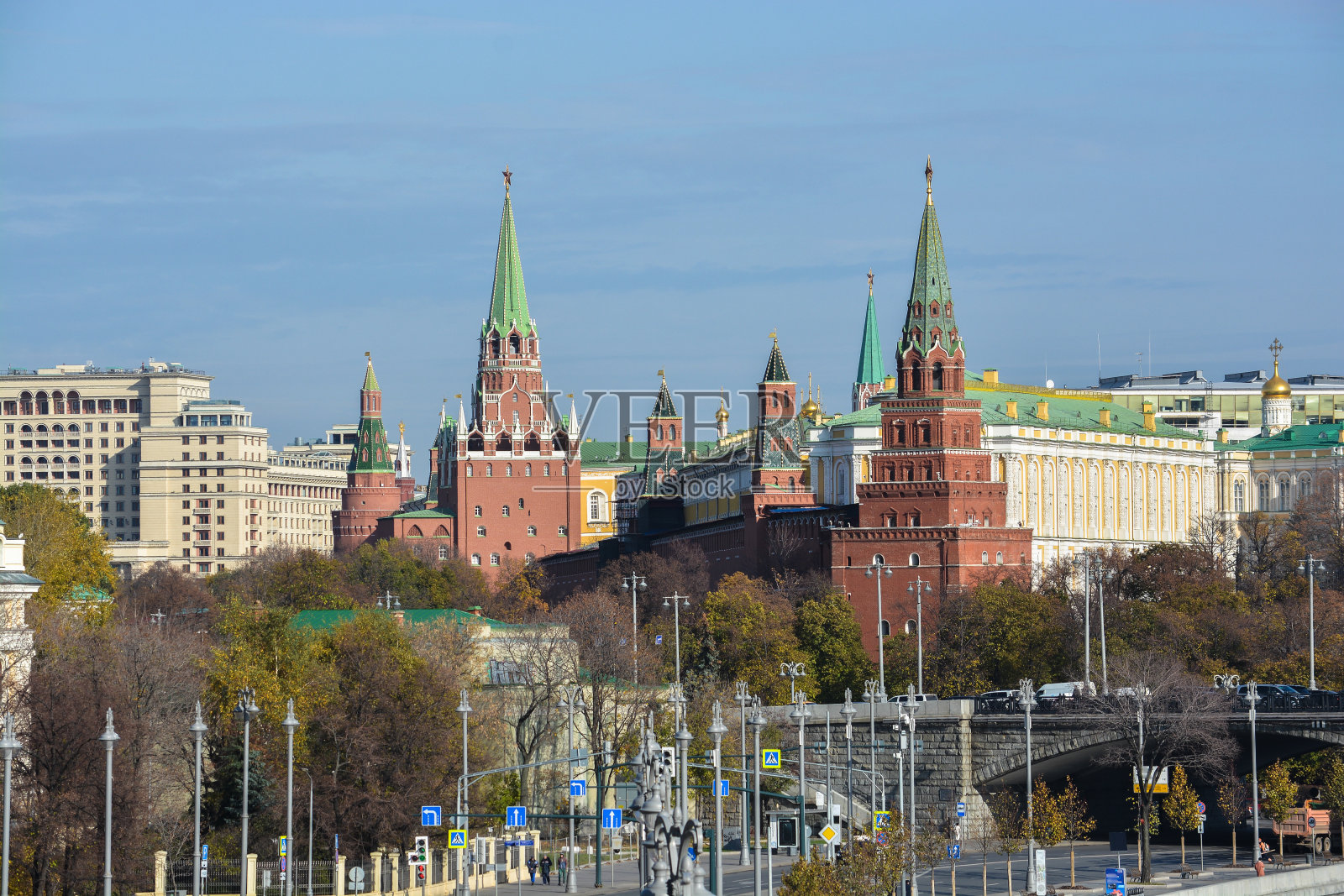 莫斯科克里姆林宫是联合国教科文组织世界遗产。照片摄影图片