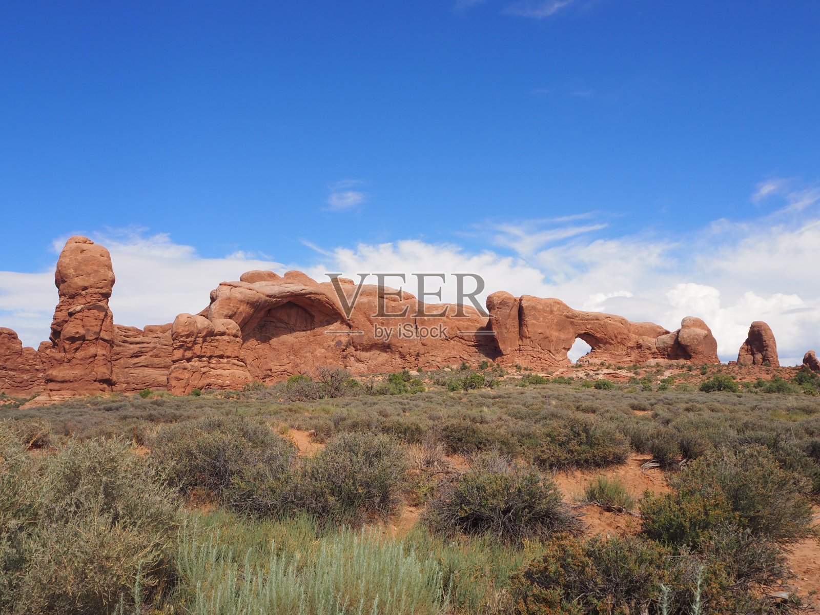 北窗，拱门国家公园，犹他州，美国照片摄影图片