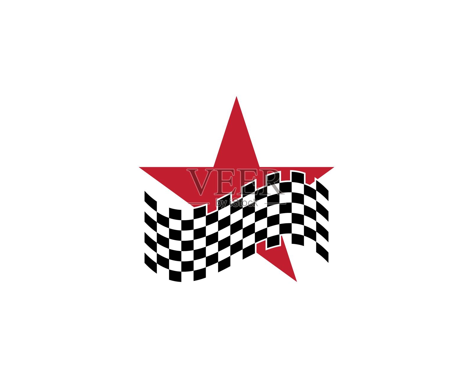 旗帜竞赛矢量图标插画图片素材