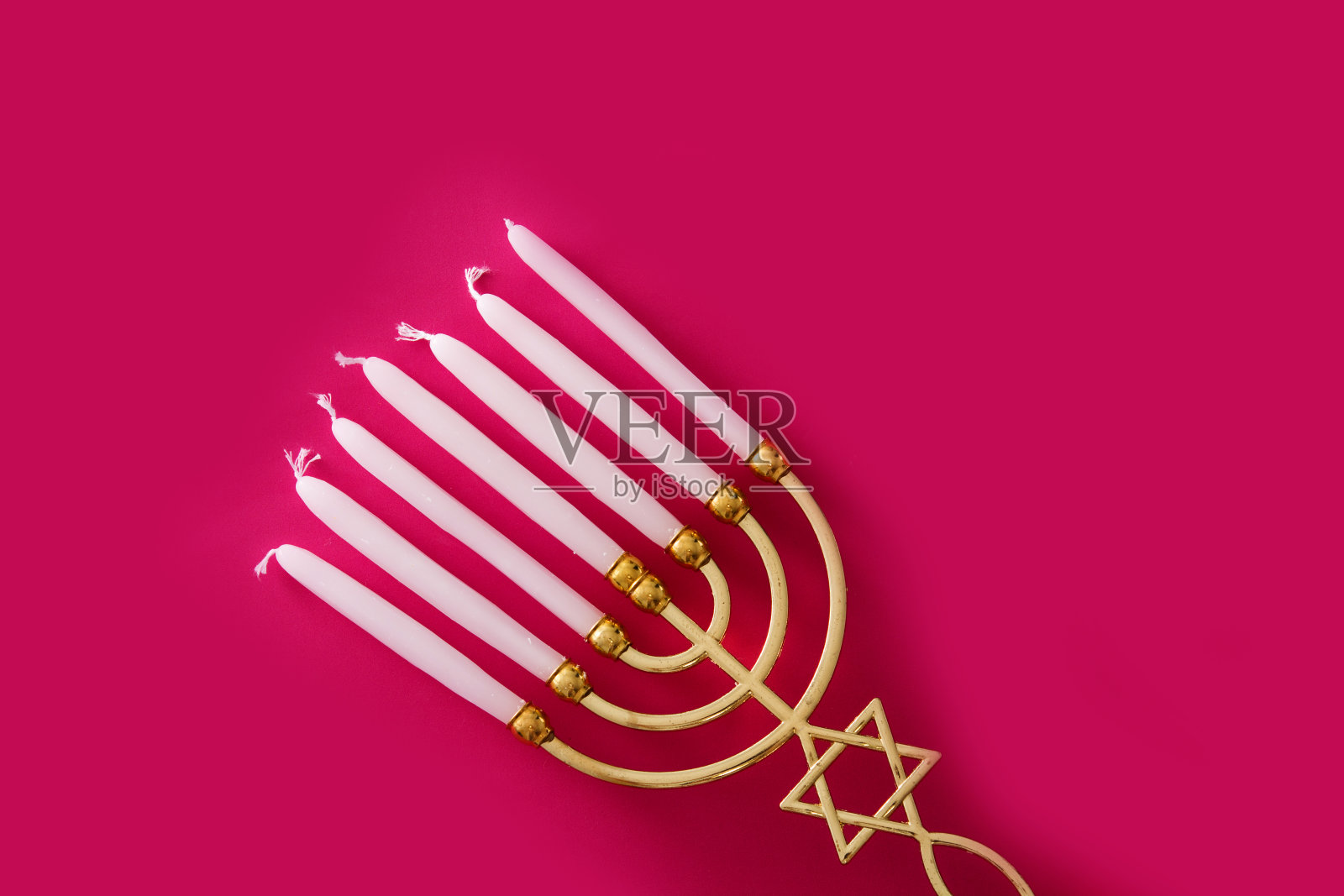 犹太光明节烛台照片摄影图片