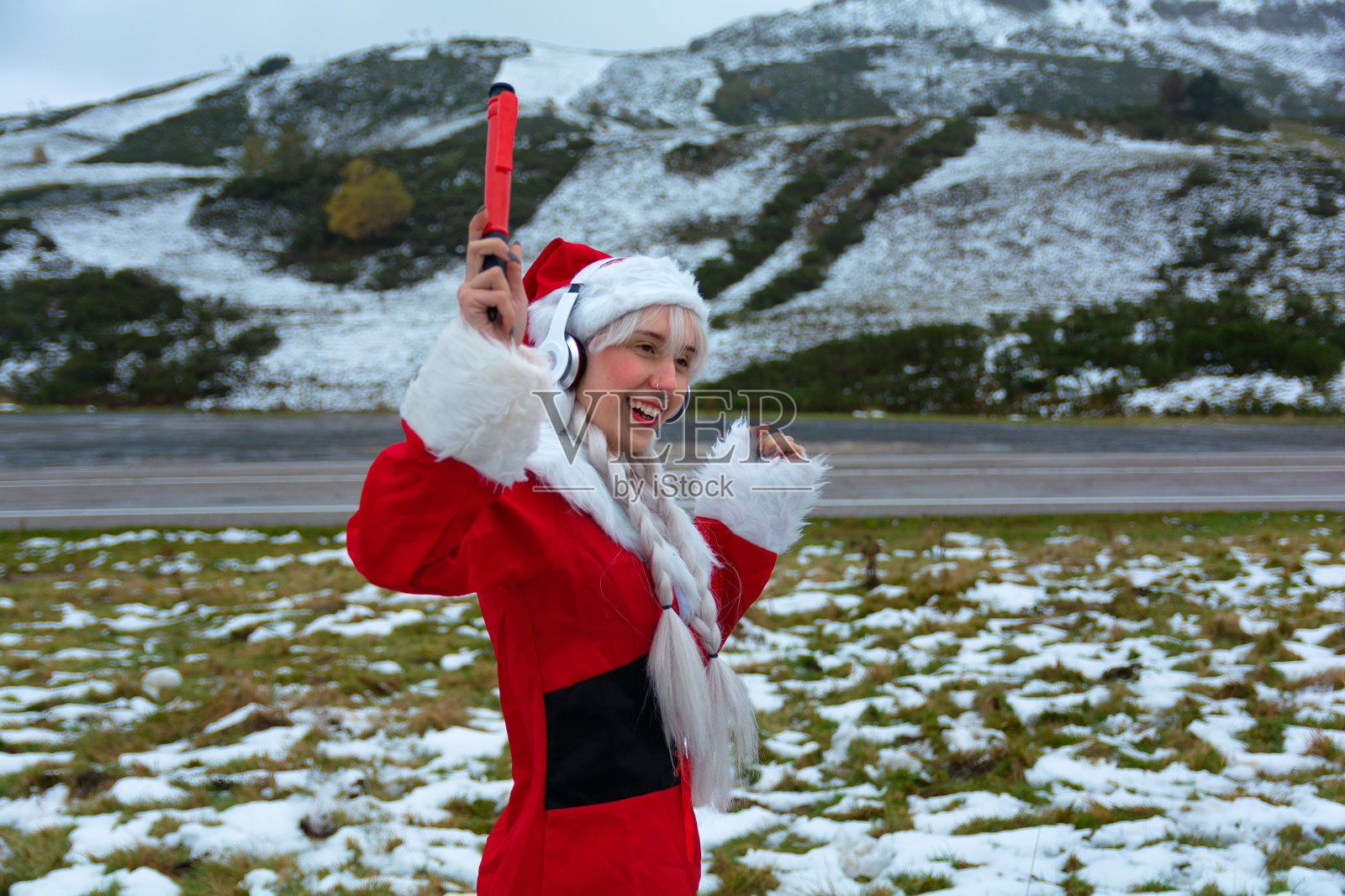 真正的圣诞老人在圣诞节照片摄影图片
