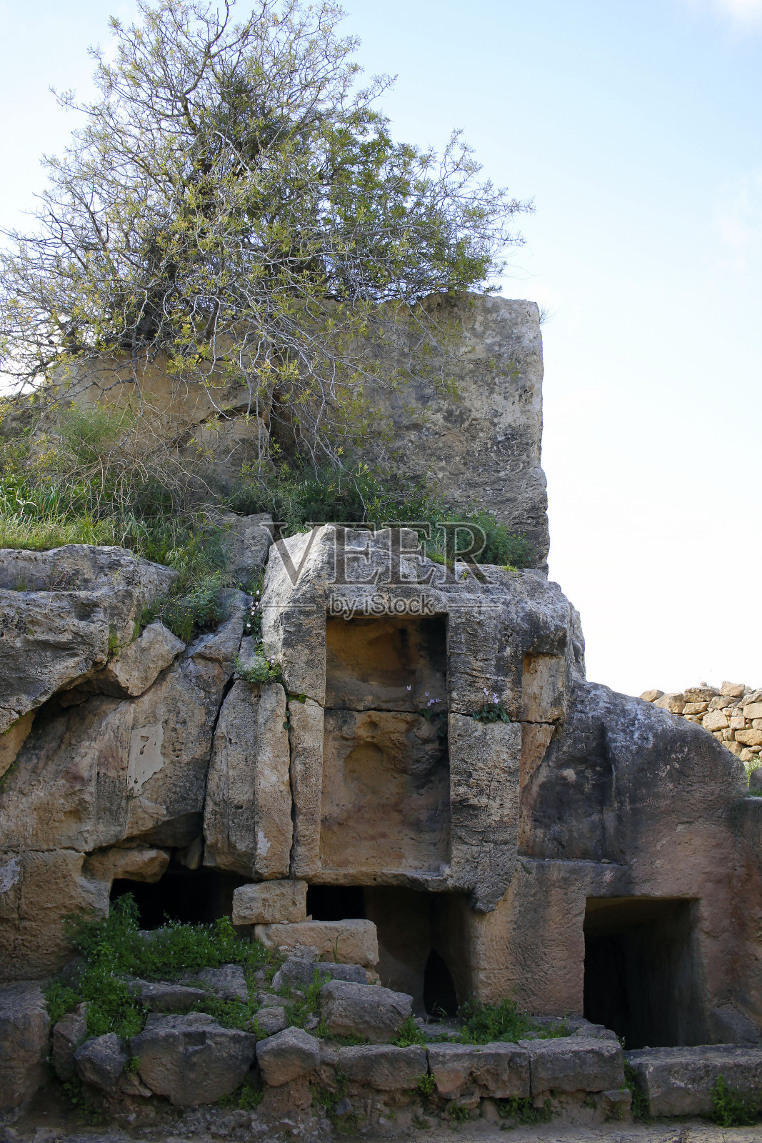 塞浦路斯古老的石头照片摄影图片