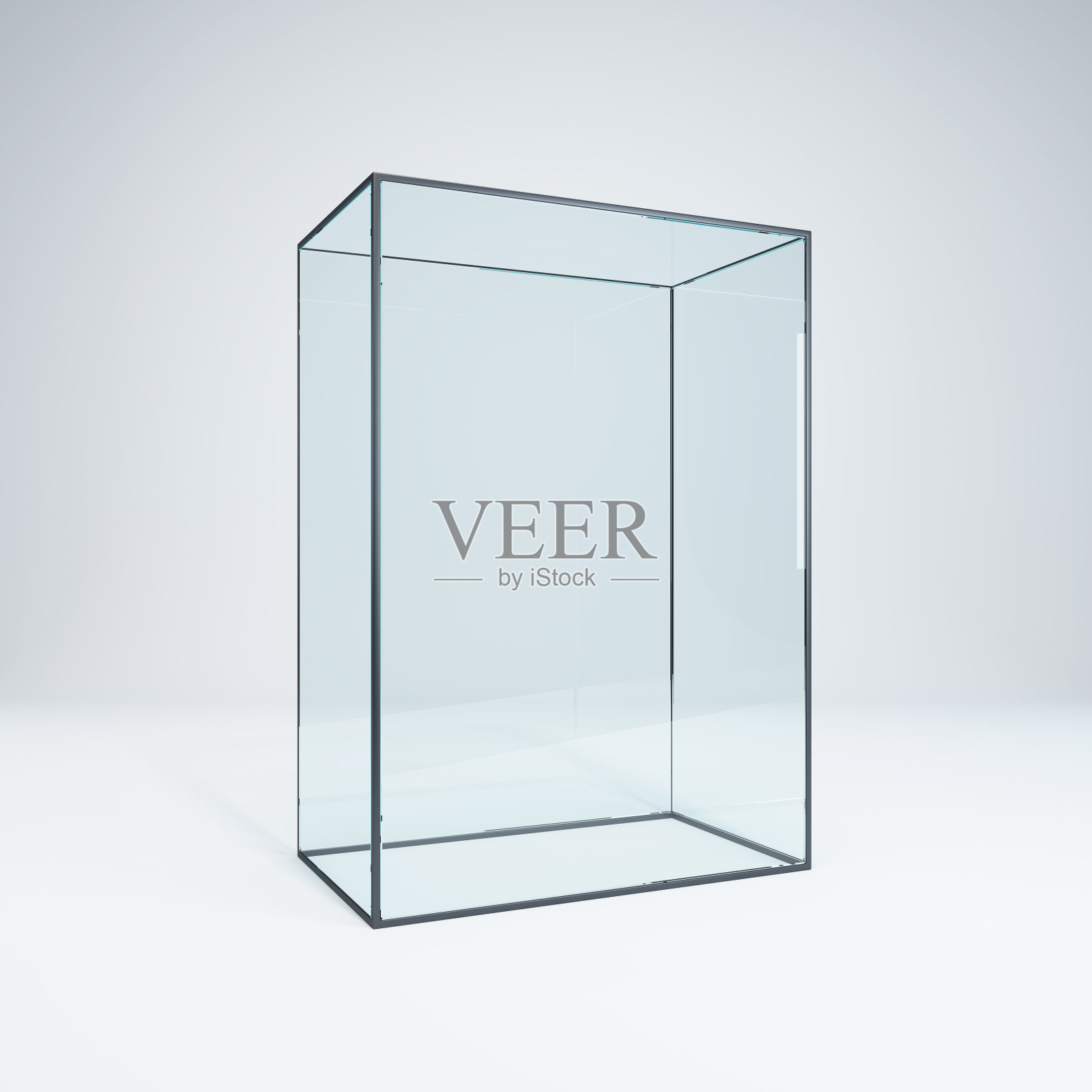 金属架结构进入阁楼内部，3d渲染照片摄影图片