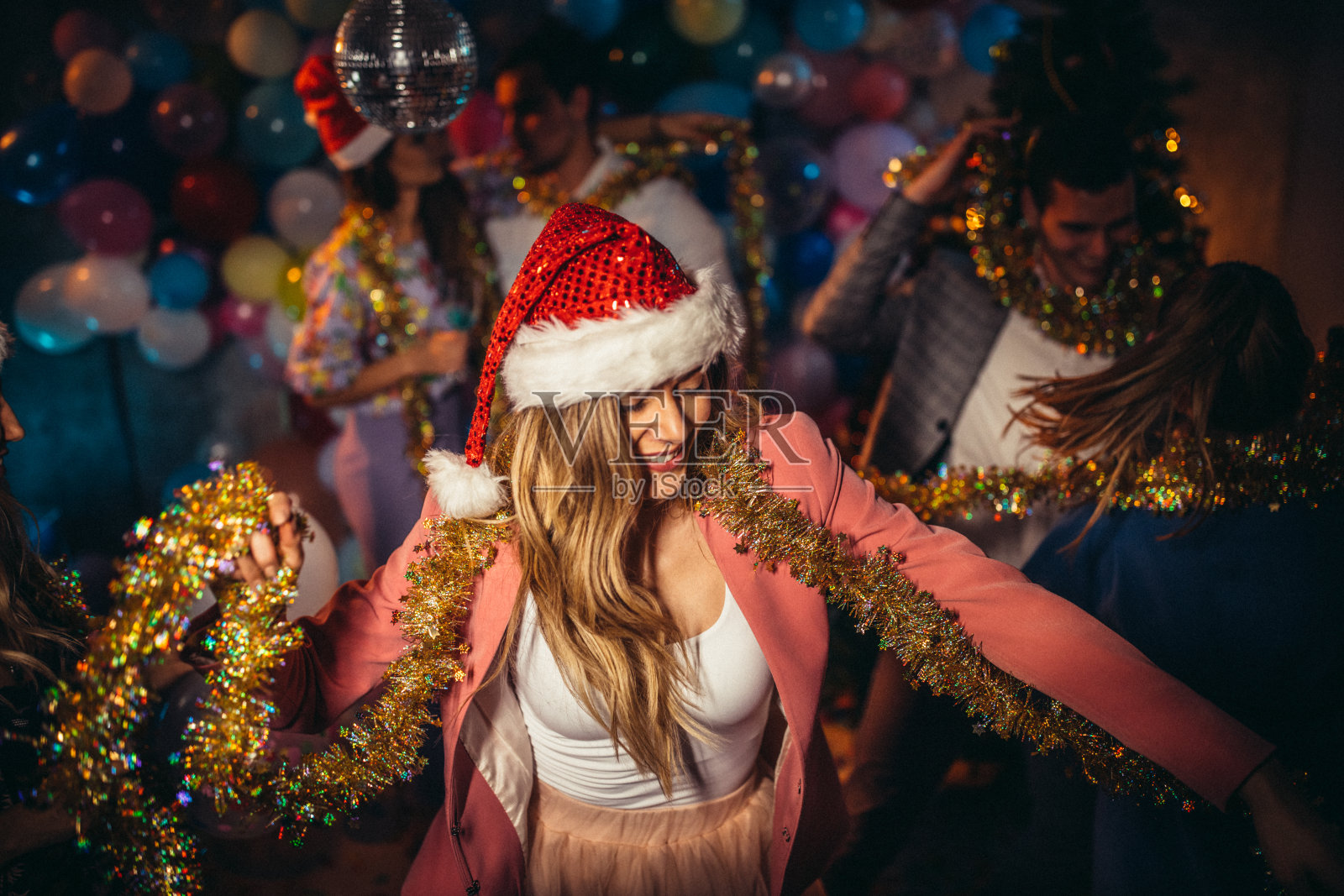 新年前夕的派对照片摄影图片