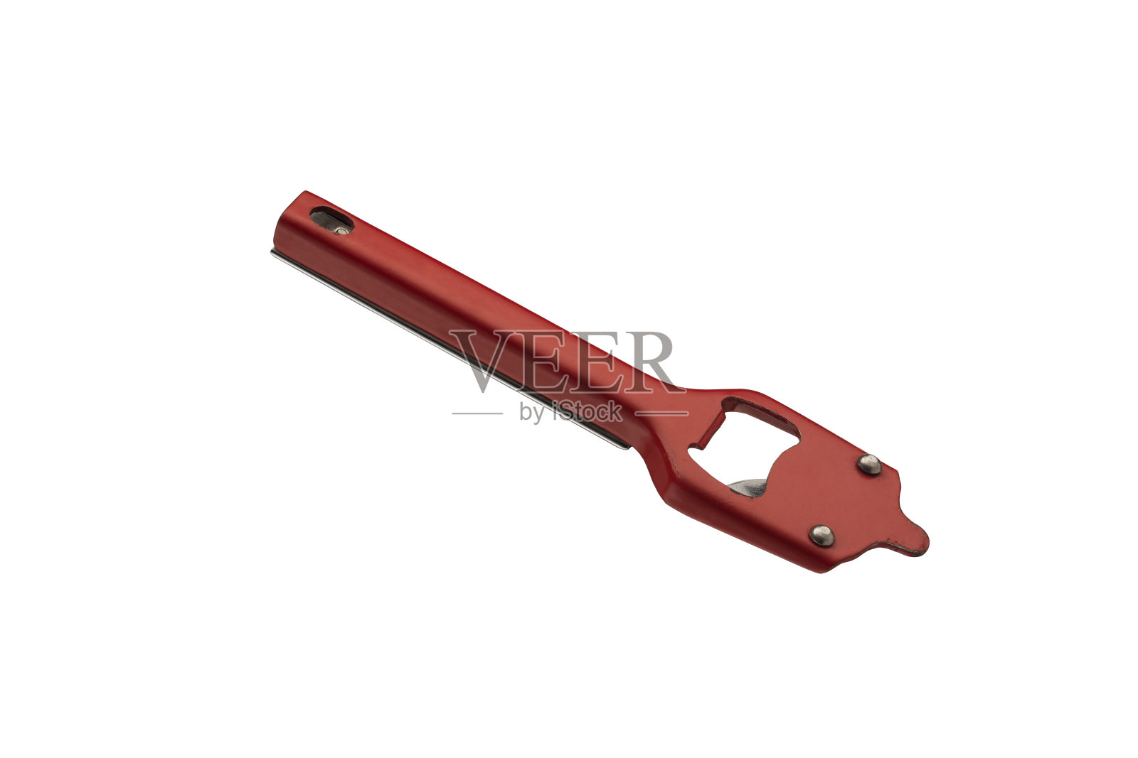 开罐器孤立，白色背景照片摄影图片