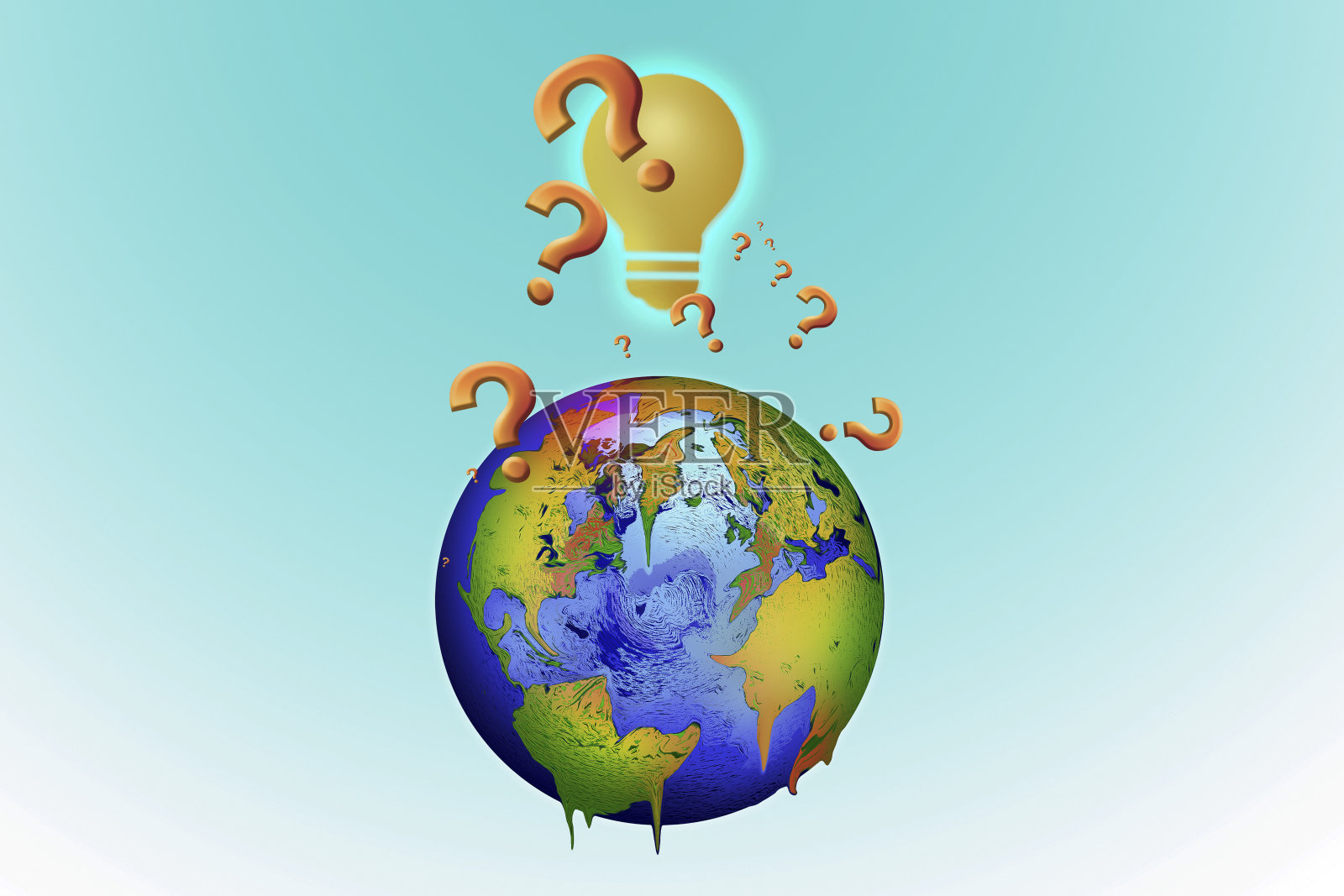 气候变化全球变暖插画图片素材