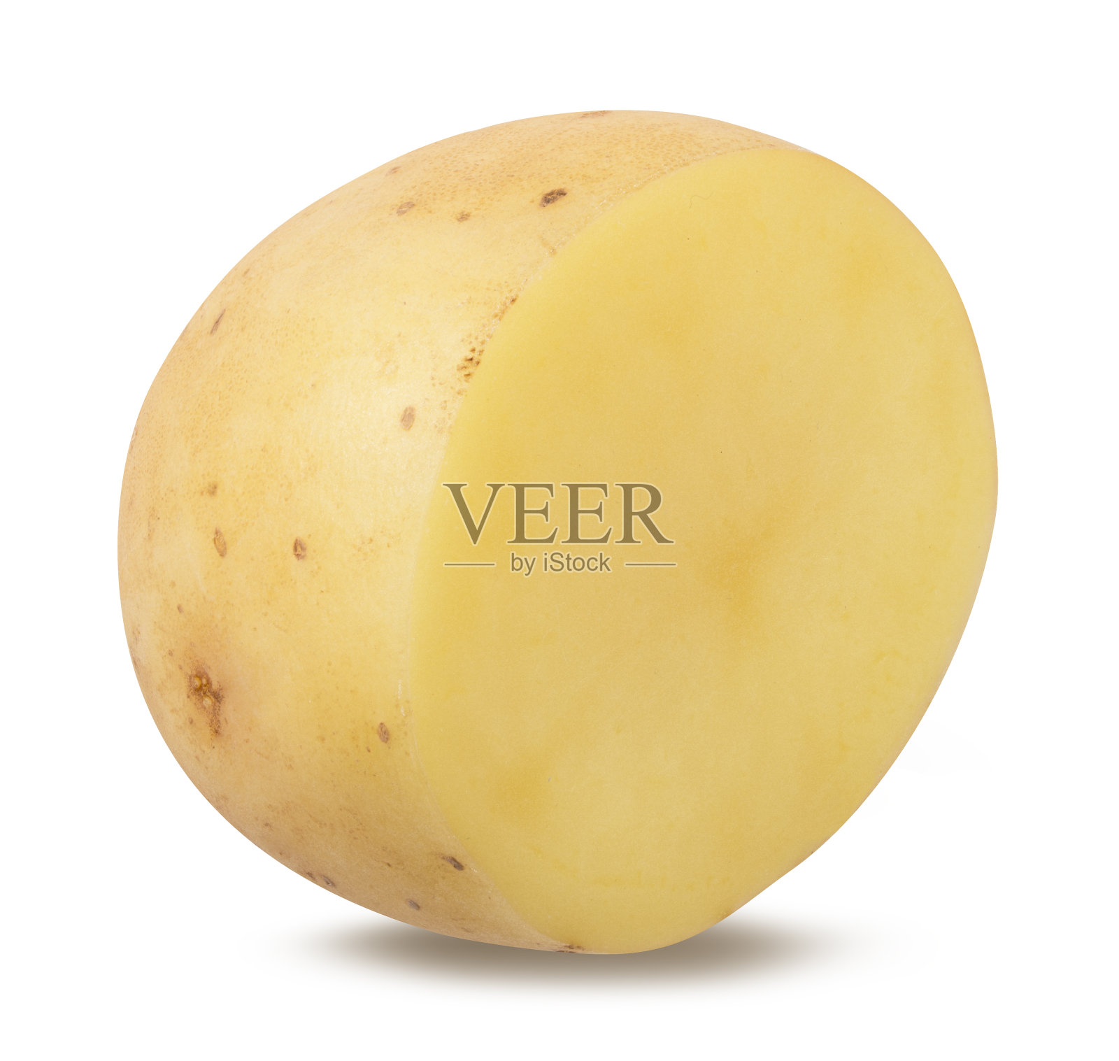 马铃薯孤立在白色背景与剪切路径照片摄影图片