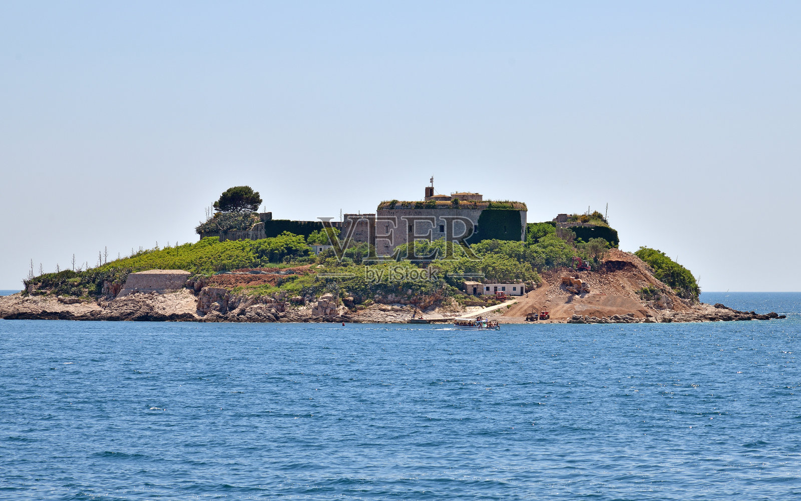 马穆拉堡-一个古老的军事建筑在科托尔湾和地中海的边界。黑山共和国照片摄影图片