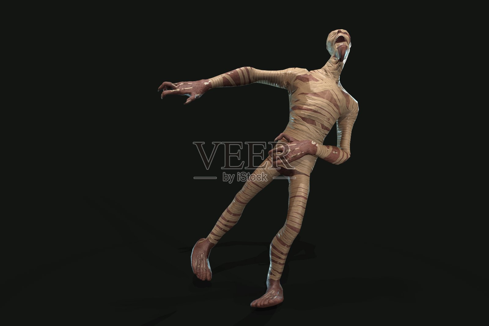 幻想角色木乃伊- 3D渲染照片摄影图片