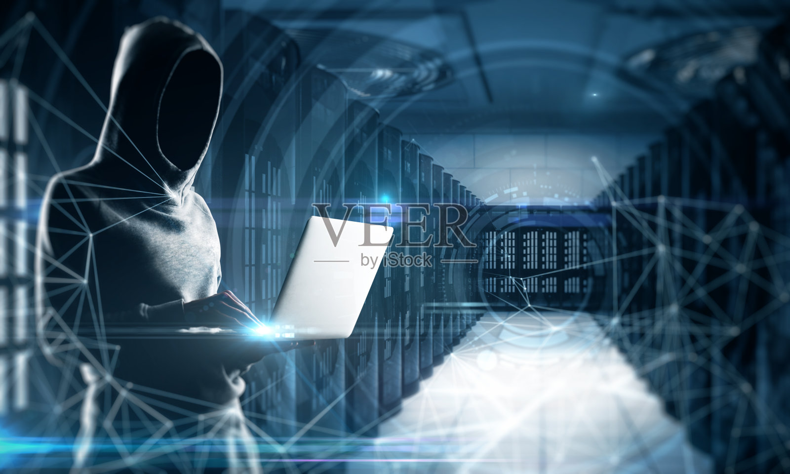 黑客和恶意软件的概念照片摄影图片