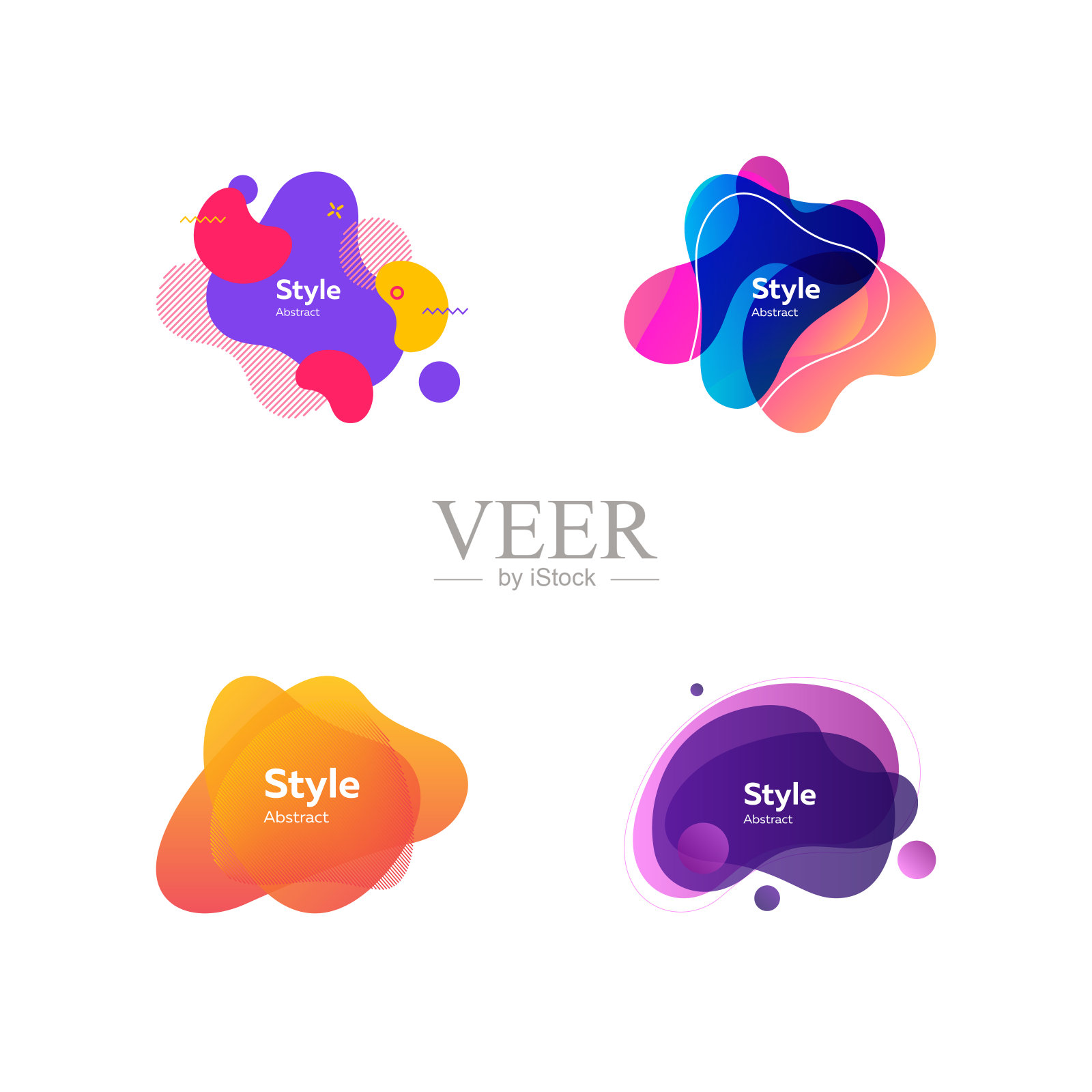 抽象现代作曲集图标素材