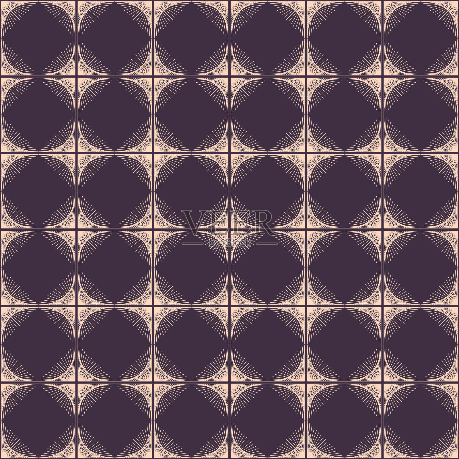 抽象的金色菱形波浪线条背景纹理，具有几何装饰风格。无缝设计插画图片素材