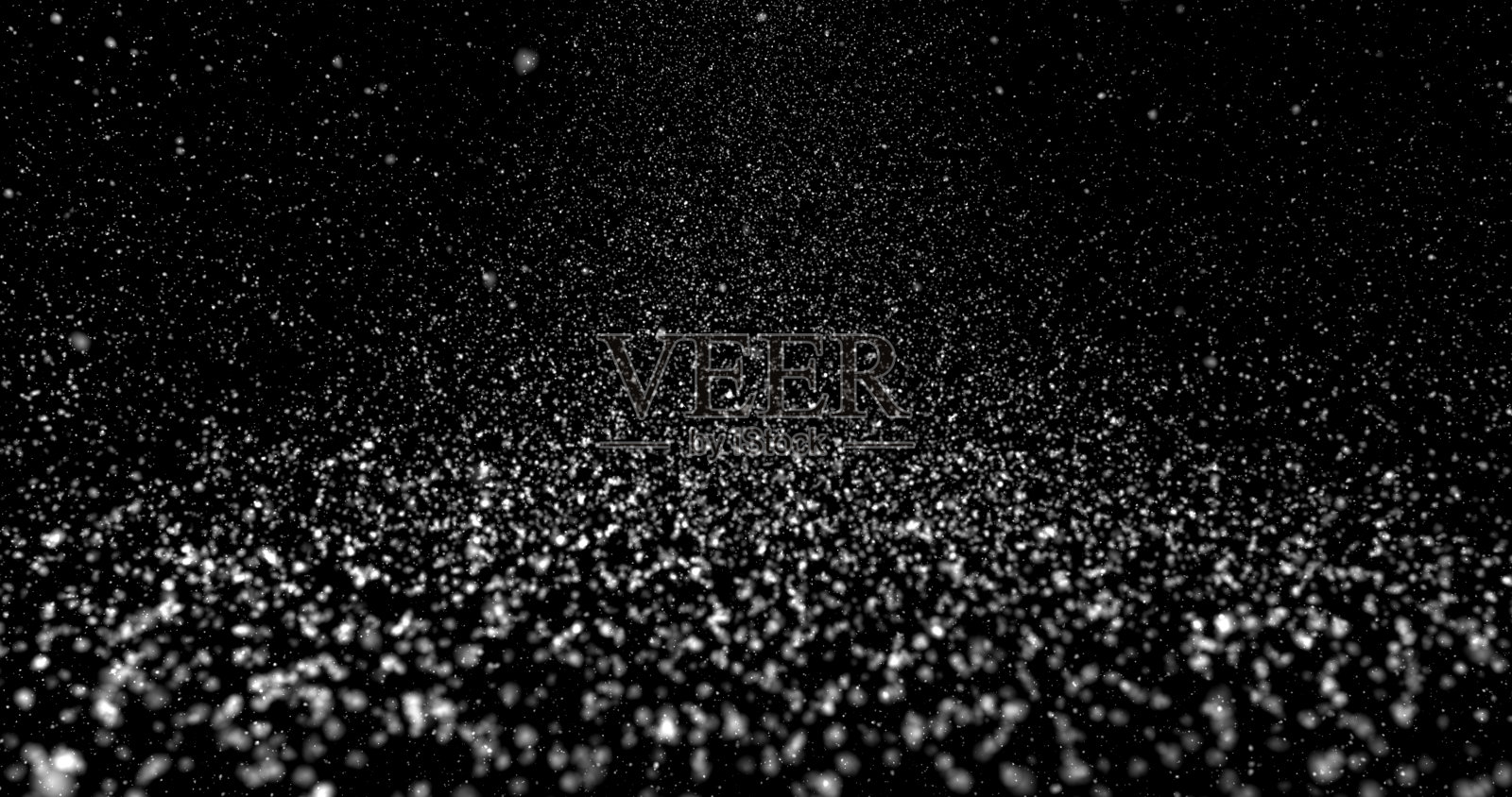 冬天下雪，黑色的背景照片摄影图片