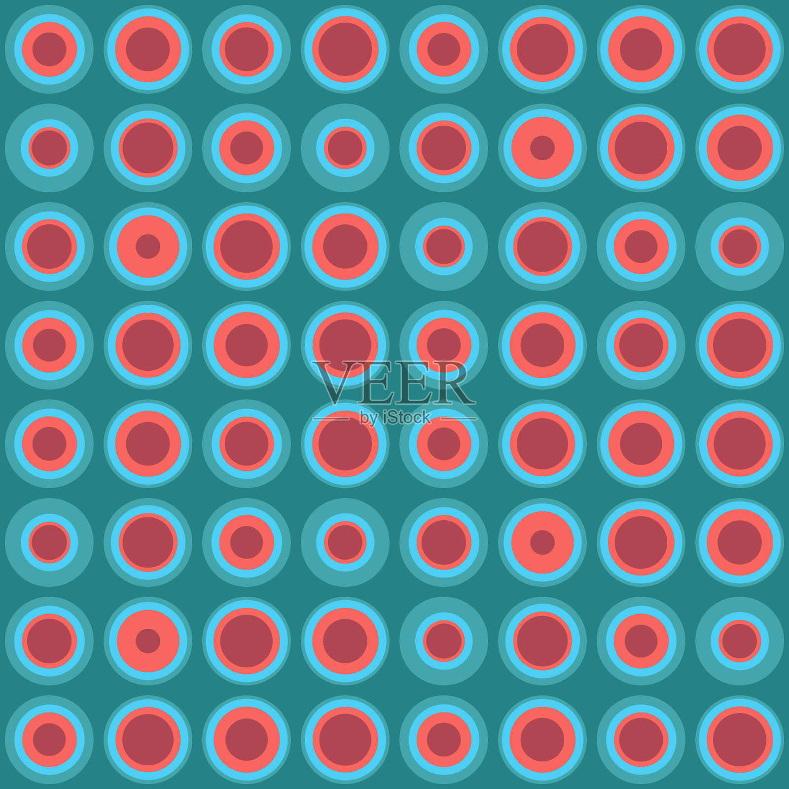 抽象的重复点。矢量斑点无缝模式。插画图片素材