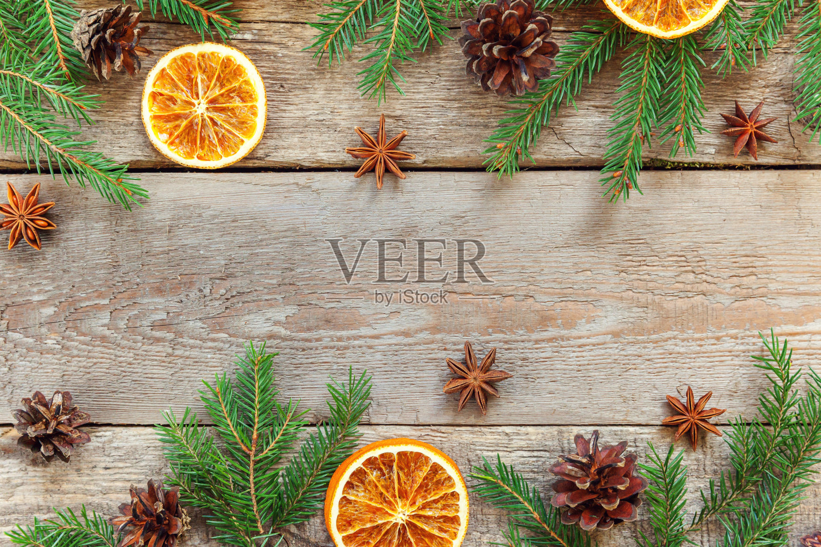 圣诞新年作文在旧的破旧的乡村木制背景照片摄影图片