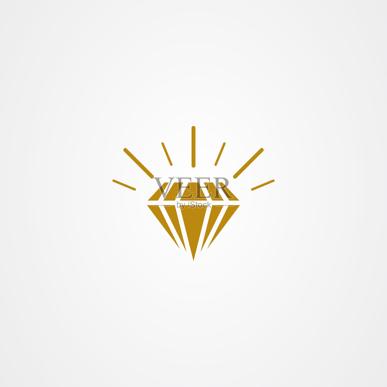 钻石图标标识矢量设计插画图片素材