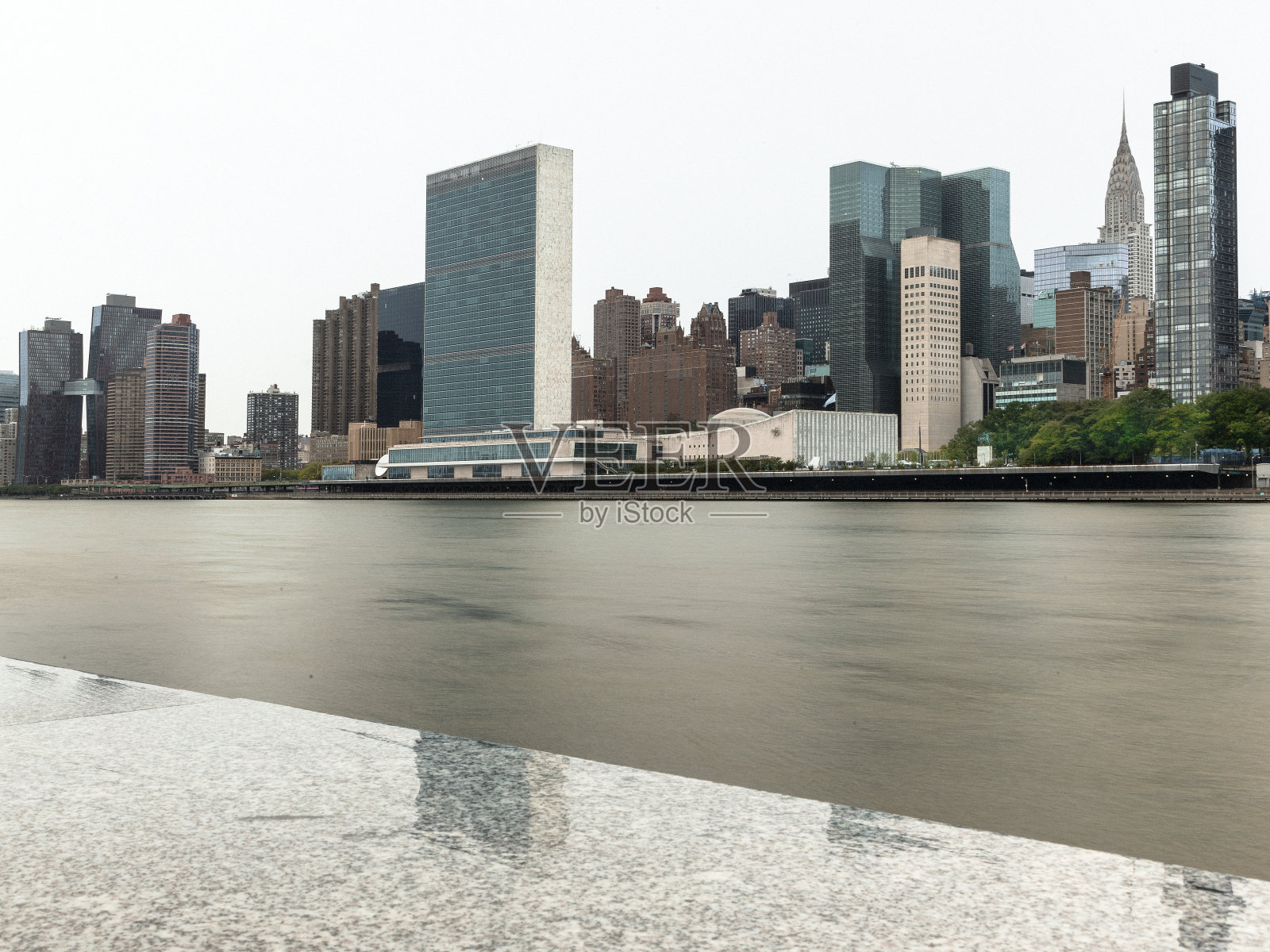 纽约天际线(东河)照片摄影图片