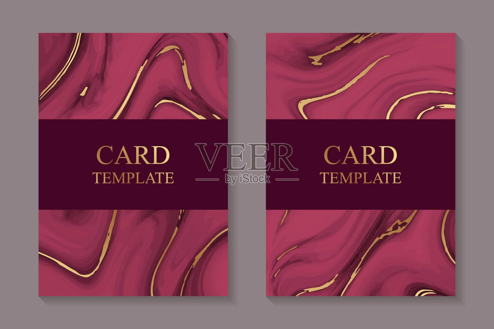 婚礼邀请设计或贺卡模板。插画图片素材